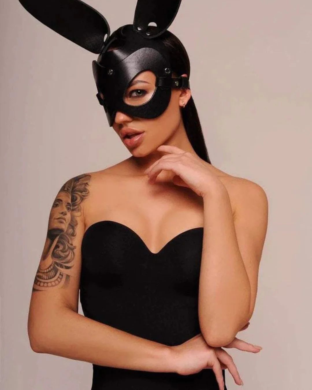 Leather Bunny Mask - Image 4